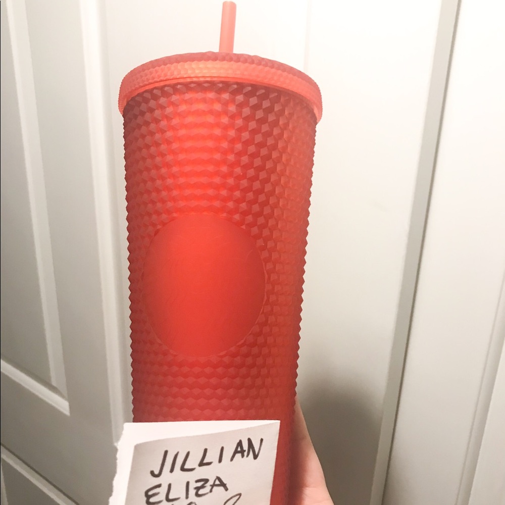 BNWT 🍎 Matte Red Studded Starbucks Tumbler ✨